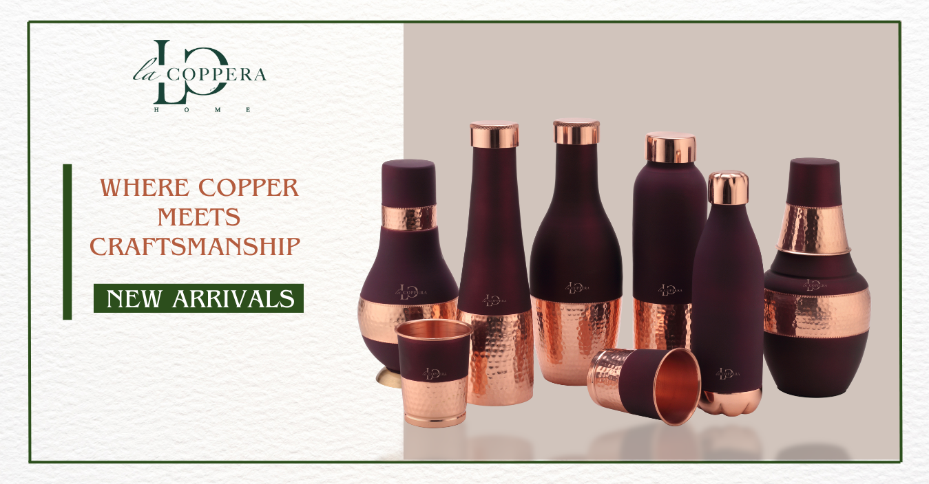 Elegant Copper Kitchenware Set for Modern Homes, Combining Style and Durability